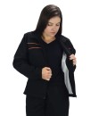 Conjunto Agasalho Feminino Tactel com Elastano Butu Biru Preto